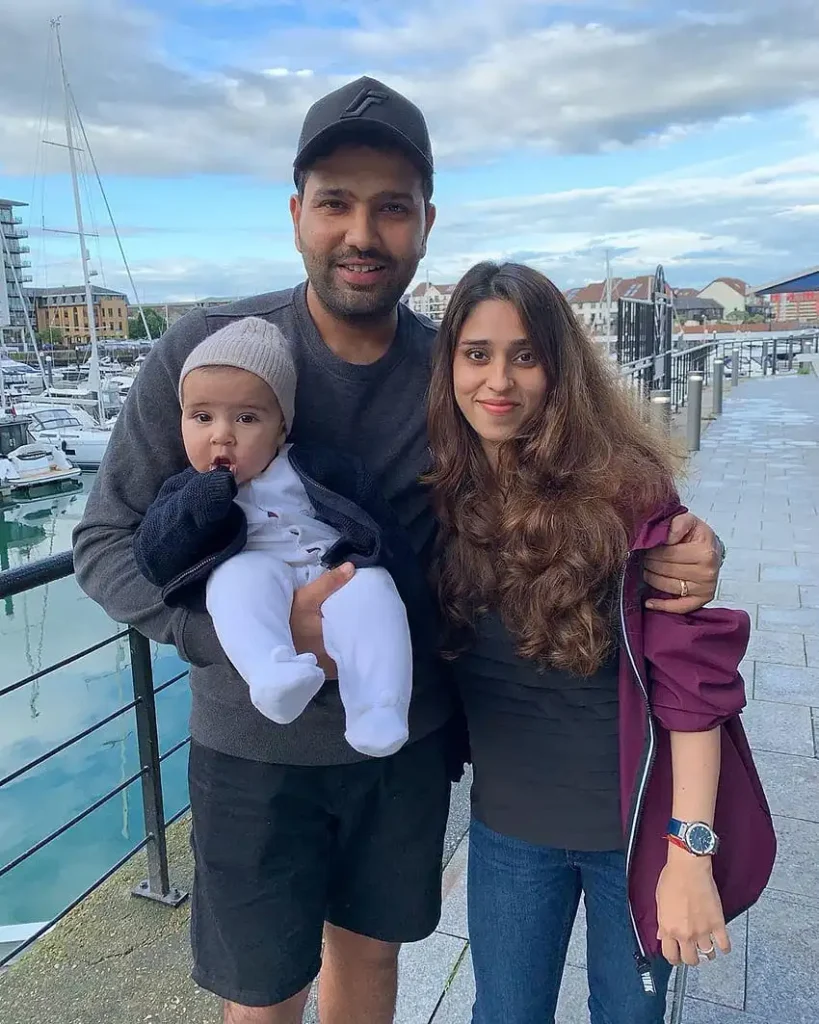 Rohit Sharma, Wife Ritika and Daughter Samaira