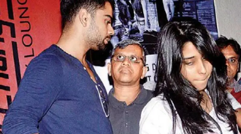 Ritika Sajdeh and Virat Kohli